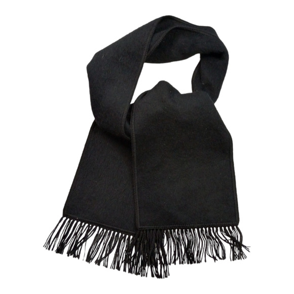Inca's Inc. Accessories - Inca's Inc. 100% Baby Alpaca Handmade Fringe Scarf Classic Black